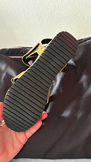 Sandalias de serpiente multicolor talla 40