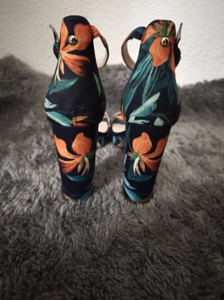 Sandalias Nine West Talla 39.5 Estampado Floral