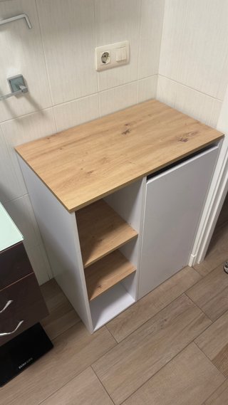 Mueble auxiliar 2 baldas y puerta