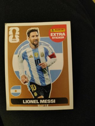 Cromo Messi Extra Sticker Bronce Mundial 2026