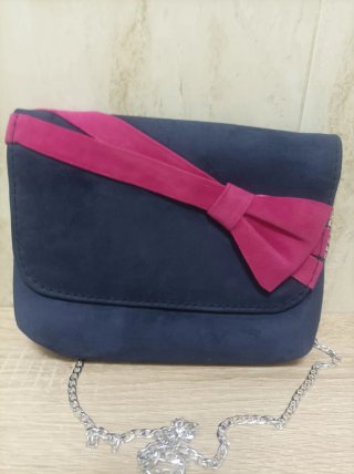 Zapatos y Bolso José Illana Azul/Rosa