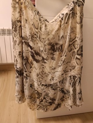 Falda estampada serpiente