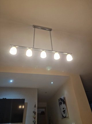 Lámpara de salón moderna 5 focos