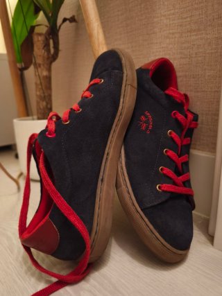 Zapatillas Spagnolo Azul Marino y Rojo