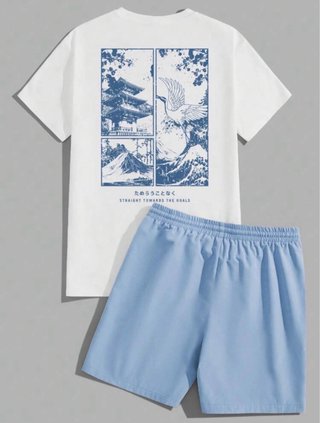 Conjunto Verano T-shirt y Shorts Talla L