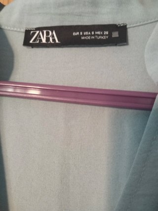 Vestido ZARA verde mujer