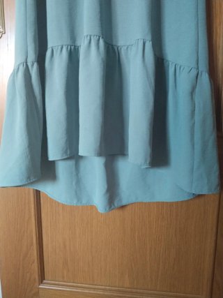 Vestido ZARA verde mujer