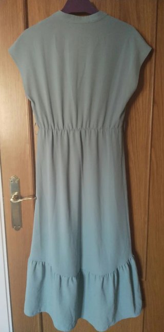 Vestido ZARA verde mujer