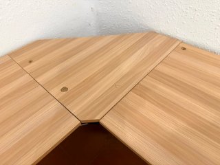 Escritorio esquinero madera y metal
