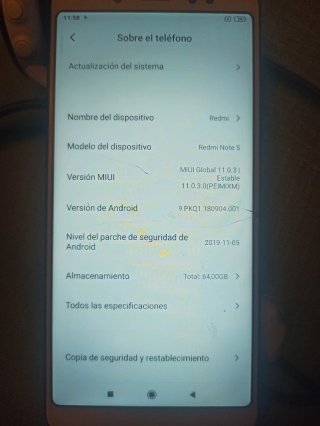 Móvil Xiaomi Redmi Note 5 Blanco