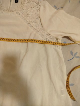 Blusa encaje blanca talla 3XXL