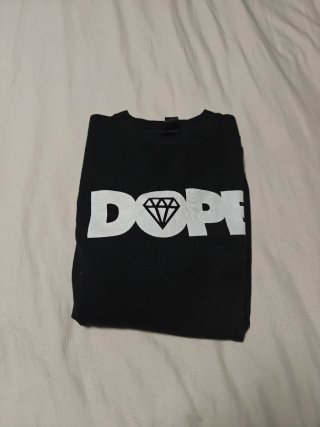 Sudadera Dope Negra con Logo Diamante