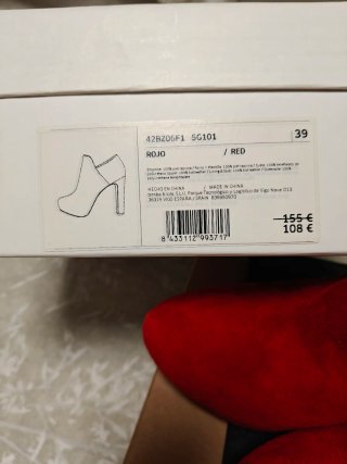Zapatos Bimba y Lola T-39 Rojo