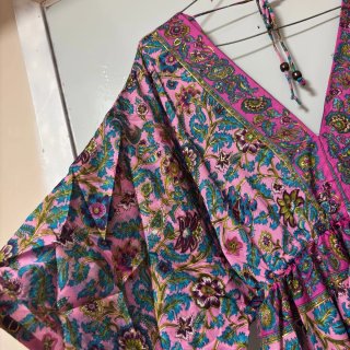 Vestido vintage talla única estampado
