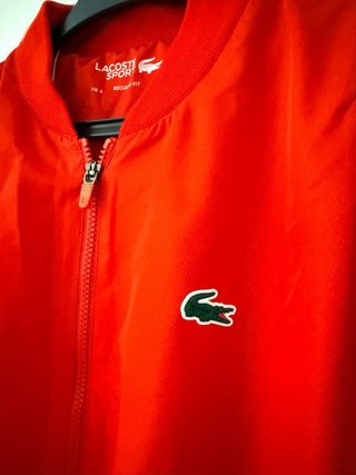 Chaqueta deportiva Lacoste  Talla M Roja y Azul