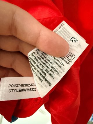 Chaqueta deportiva Lacoste  Talla M Roja y Azul