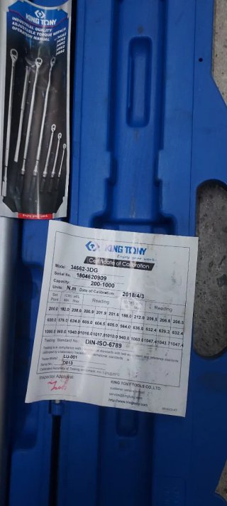 Llave dinamométrica profesional 200-1000 Nm