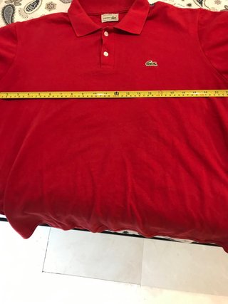 Polo Lacoste Rojo Talla XL