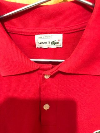Polo Lacoste Rojo Talla XL