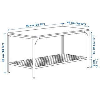 Mesa de centro IKEA FJALLBO 90x46