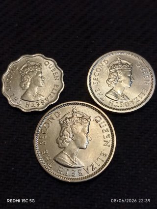 Lote de monedas antiguas de Belice
