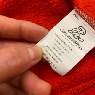 Sudadera vintage roja con cremallera