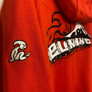 Sudadera vintage roja con cremallera