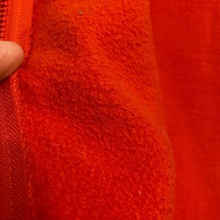 Sudadera vintage roja con cremallera