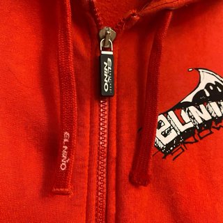 Sudadera vintage roja con cremallera