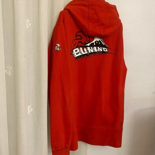 Sudadera vintage roja con cremallera