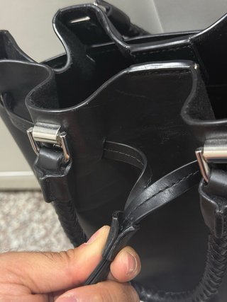 Bolso Michael Kors Negro Trenzado