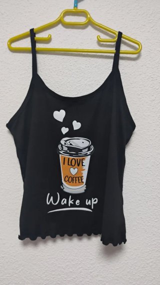 Camiseta tirantes I love coffee