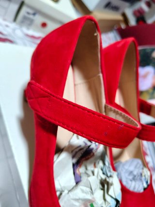 Zapatos Mary Jane Rojos Super Mode Talla 38