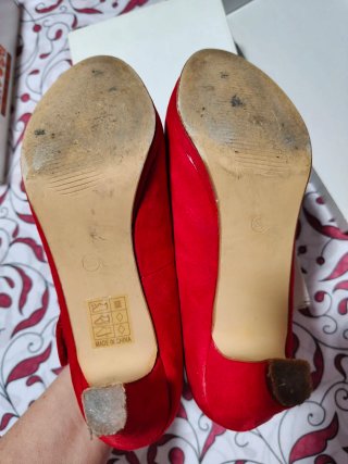 Zapatos Mary Jane Rojos Super Mode Talla 38