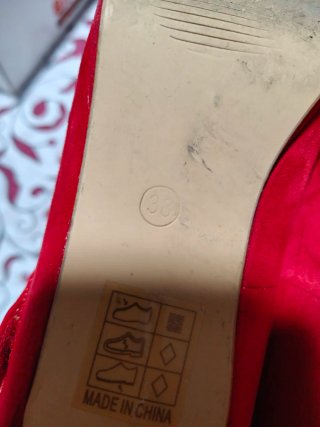 Zapatos Mary Jane Rojos Super Mode Talla 38