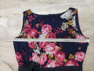 Vestido cóctel estampado floral
