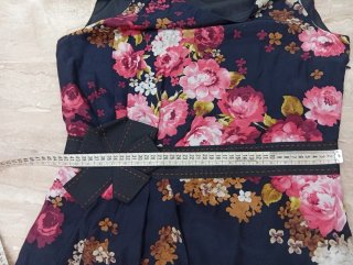 Vestido cóctel estampado floral