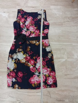 Vestido cóctel estampado floral