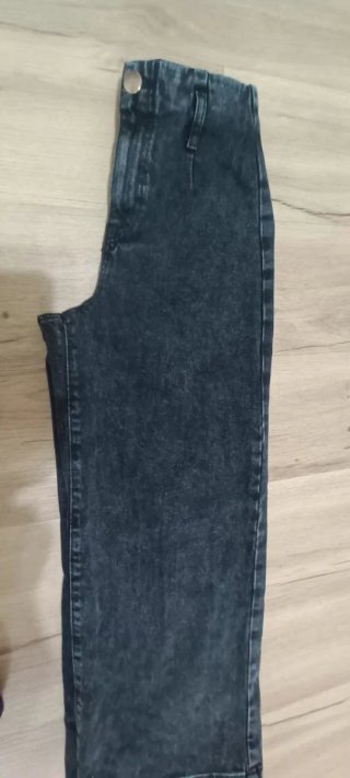 Pantalones vaqueros de corte ancho negros/grises