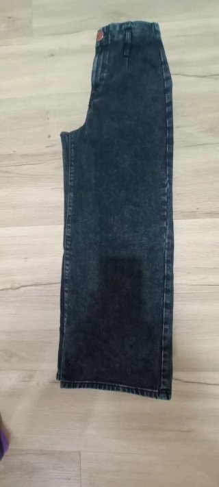 Pantalones vaqueros de corte ancho negros/grises