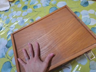 Maletín de madera
