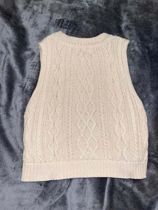 Chaleco de punto PULL&BEAR beige Talla M