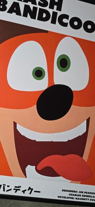 Crash Bandicoot Poster A3 PlayStation 1996.