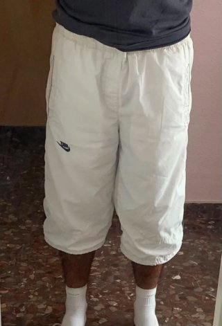 Pantalón Corto Nike Capri Blanco 3/4 Talla XL