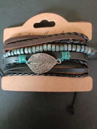 Pulseras de Cuero Estilo Bohemio