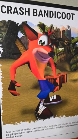 Crash Bandicoot PS1 Poster A3 Naughty Dog 1996