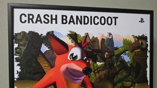 Crash Bandicoot PS1 Poster A3 Naughty Dog 1996