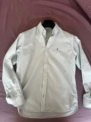 Camisa Rayas Verde Claro PuroEgo Talla M