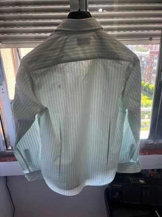 Camisa Rayas Verde Claro PuroEgo Talla M