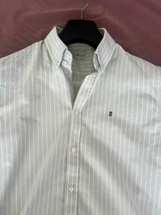 Camisa Rayas Verde Claro PuroEgo Talla M